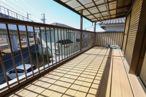 小山市粟宮2階バルコニー