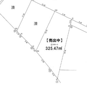 1399栃木市都賀町家中土地　区画図