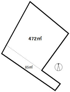 4048小山市大行寺土地　区画図