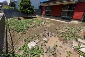 4220小山市駅南町2丁目戸建て　庭