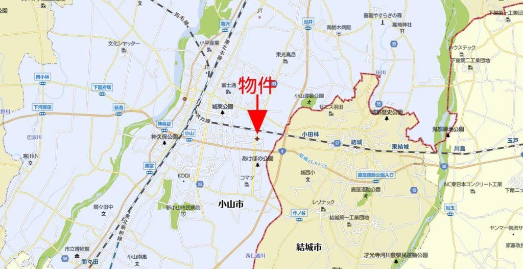 4791 小山市犬塚8丁目7-2 土地