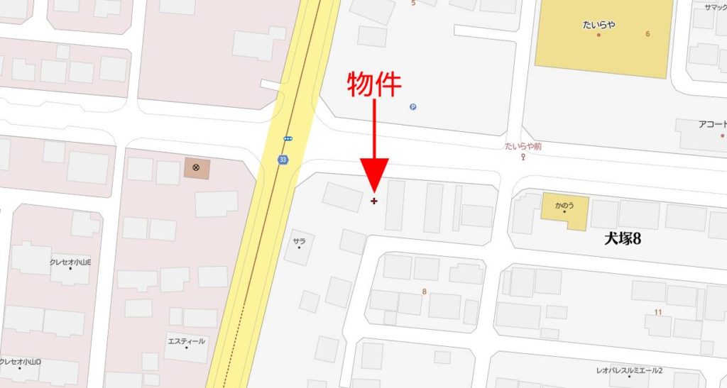 4791 小山市犬塚8丁目7-2 土地